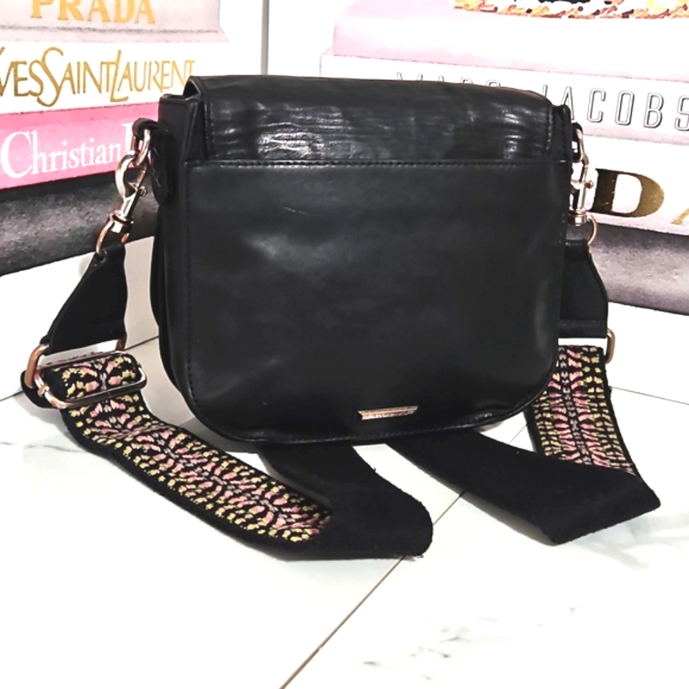 Rebecca Minkoff Sunday Saddle Bag Crossbody With Guitar Strap